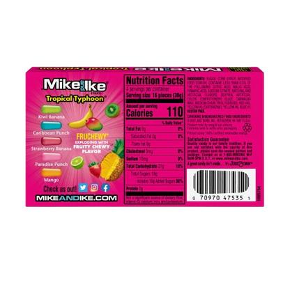 Mike and Ike Tropical Typhoon, 4.25oz - Pack of 12