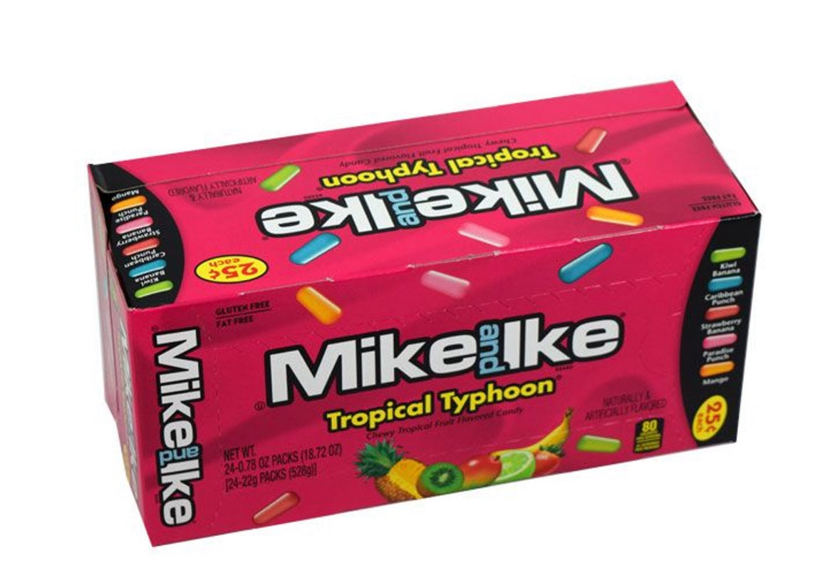 Mike and Ike Tropical Typhoon, 4.25oz - Pack of 12