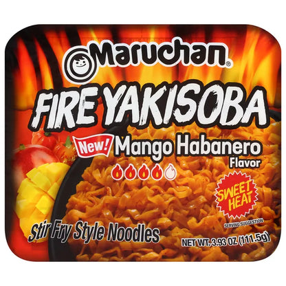 Maruchan Yakisoba – Mango Habanero Flavor (4 oz, 8-Pack)