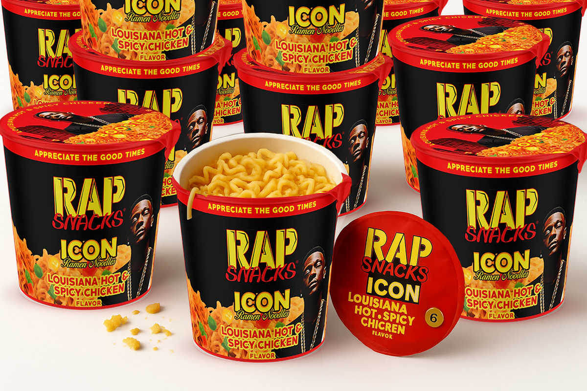 Rap Snacks ICON Ramen – Boosie Louisiana Hot & Spicy Chicken Flavor