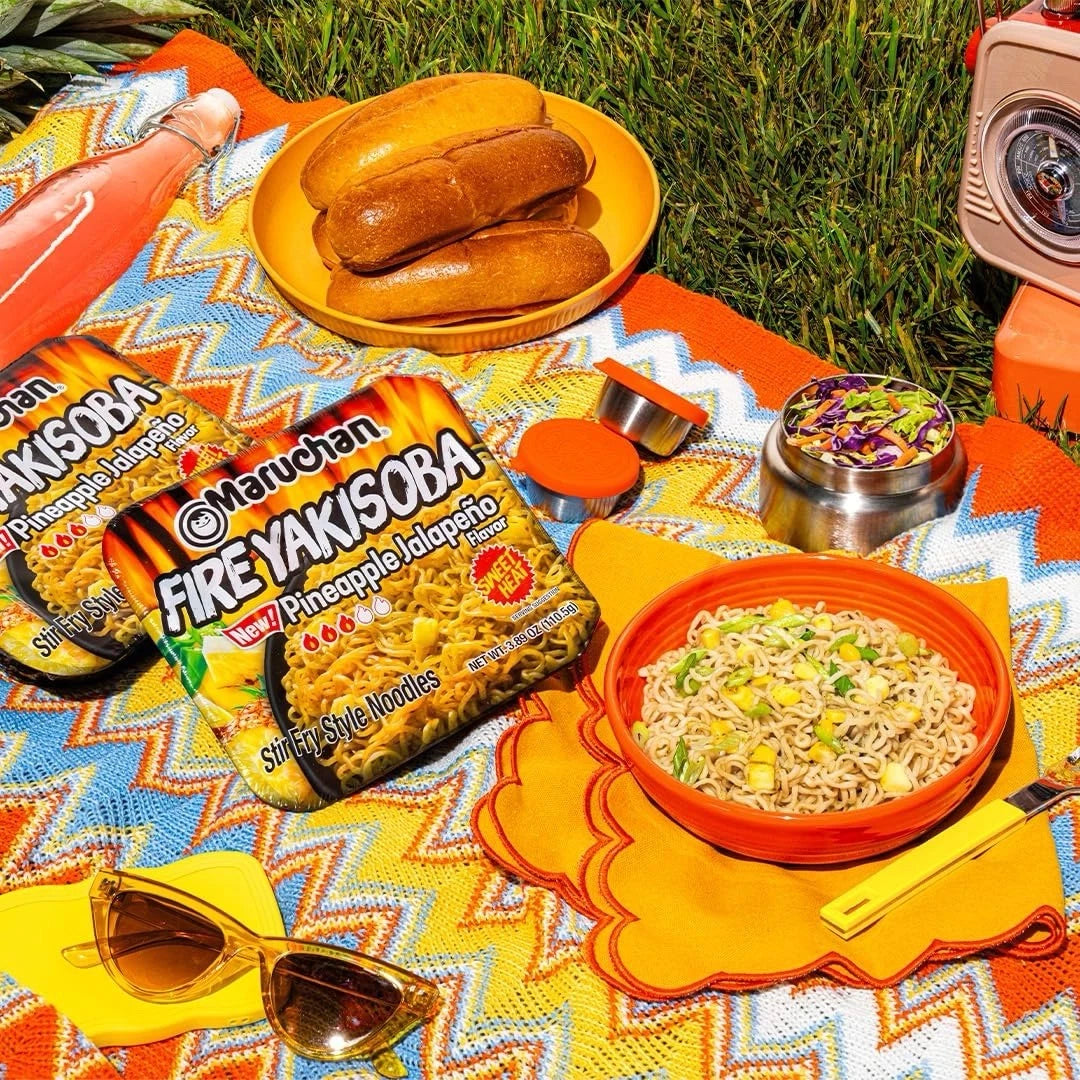 Maruchan Yakisoba – Pineapple Jalapeño Flavor (4 oz, 8-Pack)