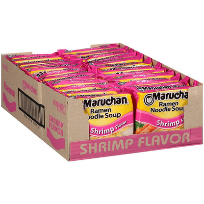 Maruchan Ramen Noodles Soup – Shrimp Flavor (3 oz, 24-Pack)